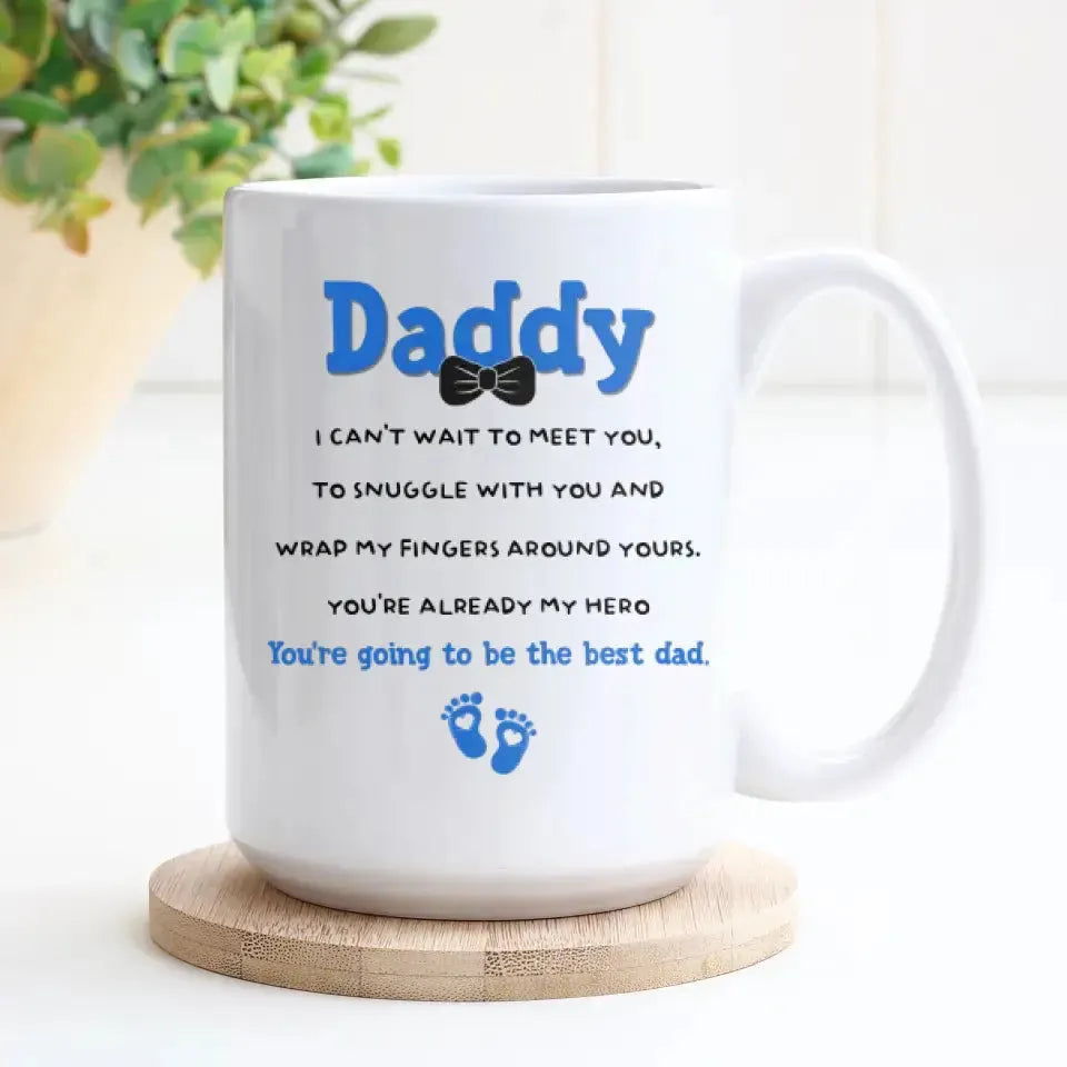 New Dad To Be - Custom Name - Personalized Gifts For Dad - Mug