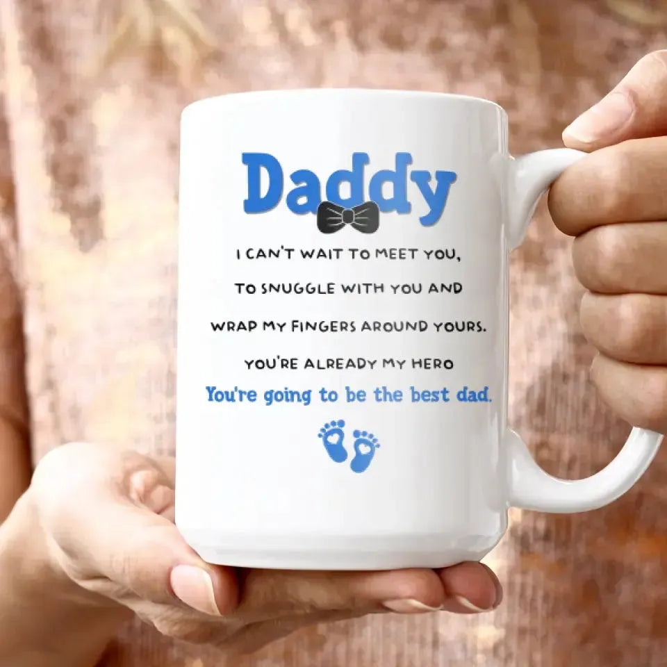 New Dad To Be - Custom Name - Personalized Gifts For Dad - Mug