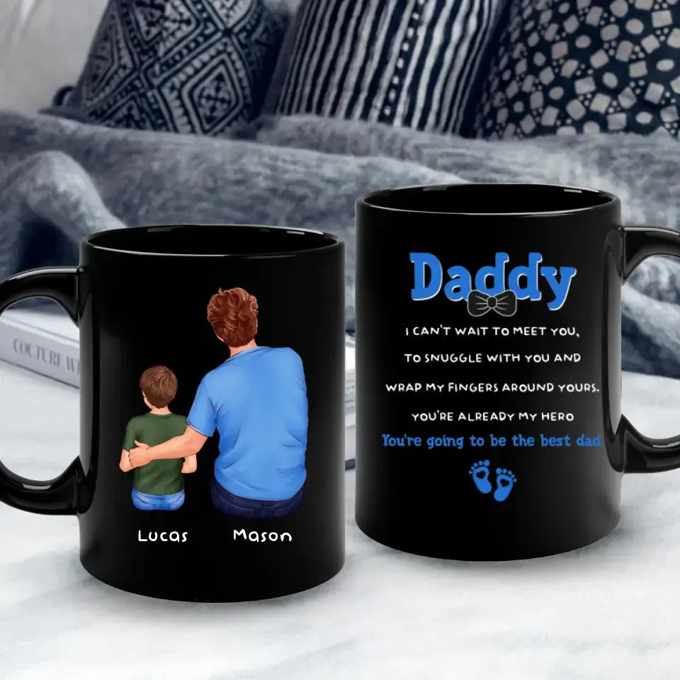 New Dad To Be - Custom Name - Personalized Gifts For Dad - Mug