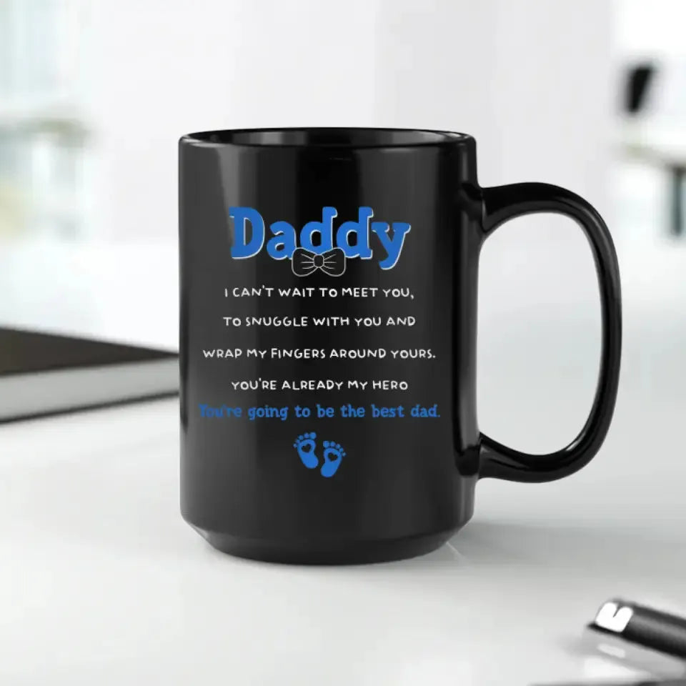 New Dad To Be - Custom Name - Personalized Gifts For Dad - Mug