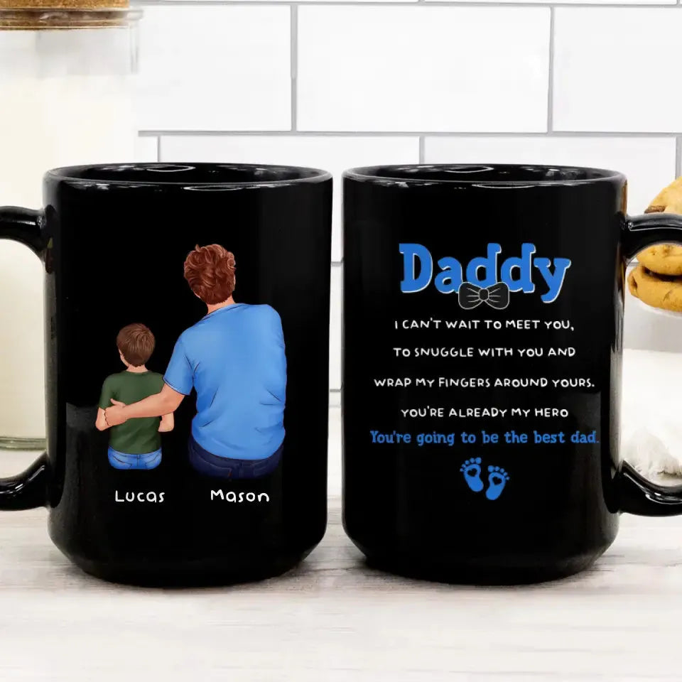 New Dad To Be - Custom Name - Personalized Gifts For Dad - Mug