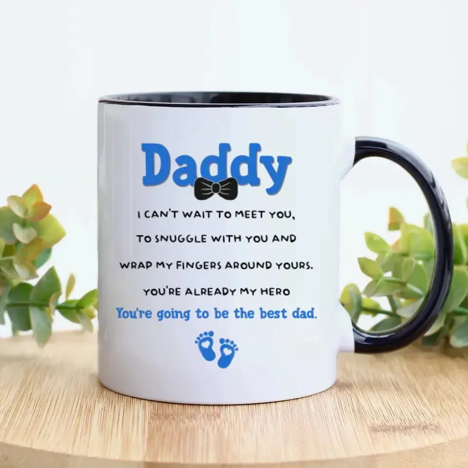 New Dad To Be - Custom Name - Personalized Gifts For Dad - Mug