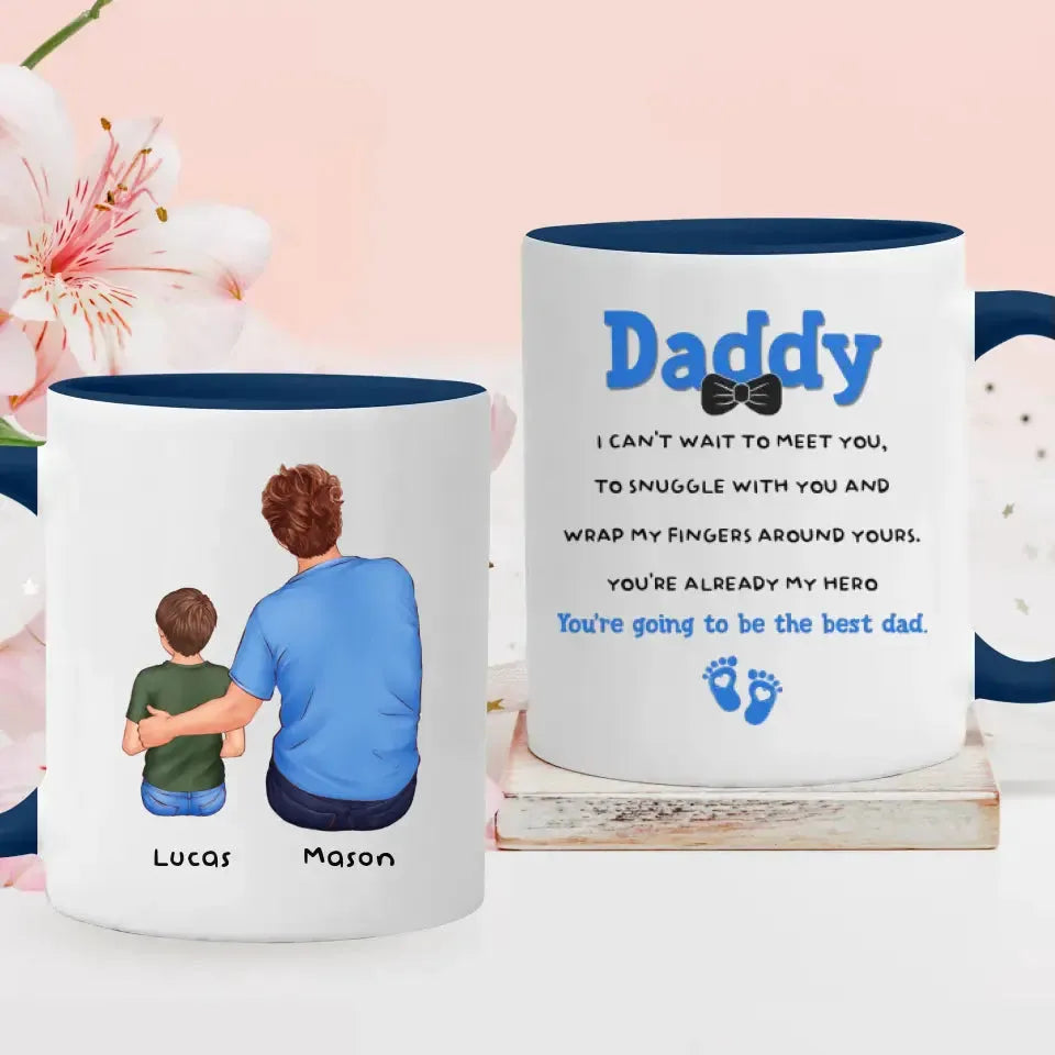 New Dad To Be - Custom Name - Personalized Gifts For Dad - Mug