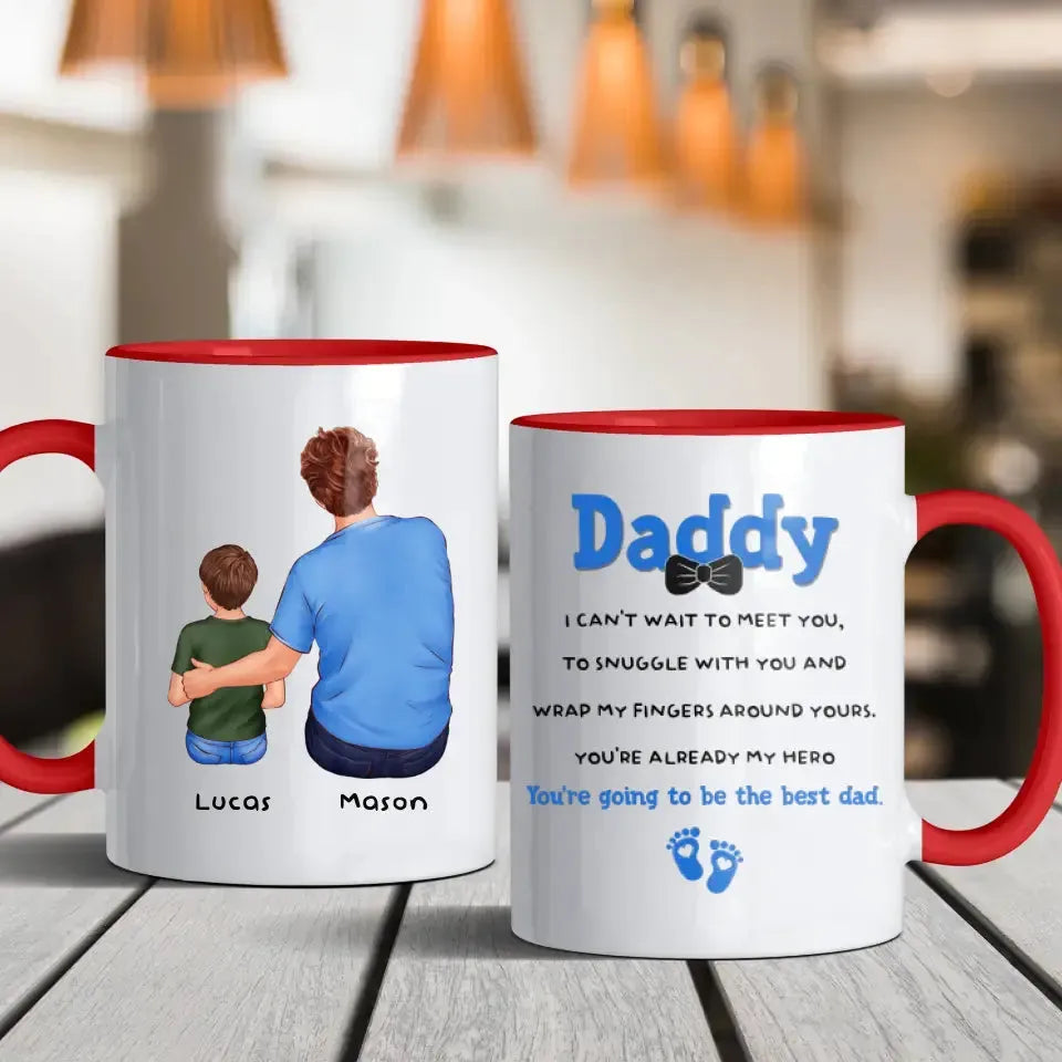 New Dad To Be - Custom Name - Personalized Gifts For Dad - Mug