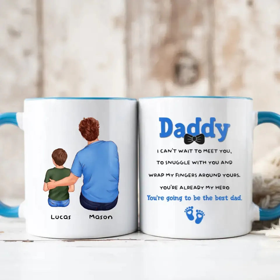 New Dad To Be - Custom Name - Personalized Gifts For Dad - Mug