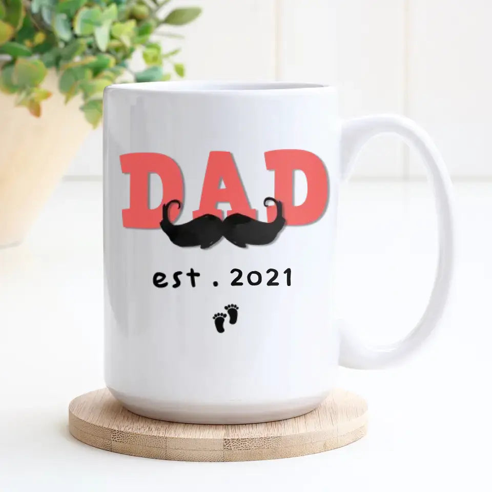 New Baby Girl - Custom Photo - Personalized Gifts For Dad - Mug