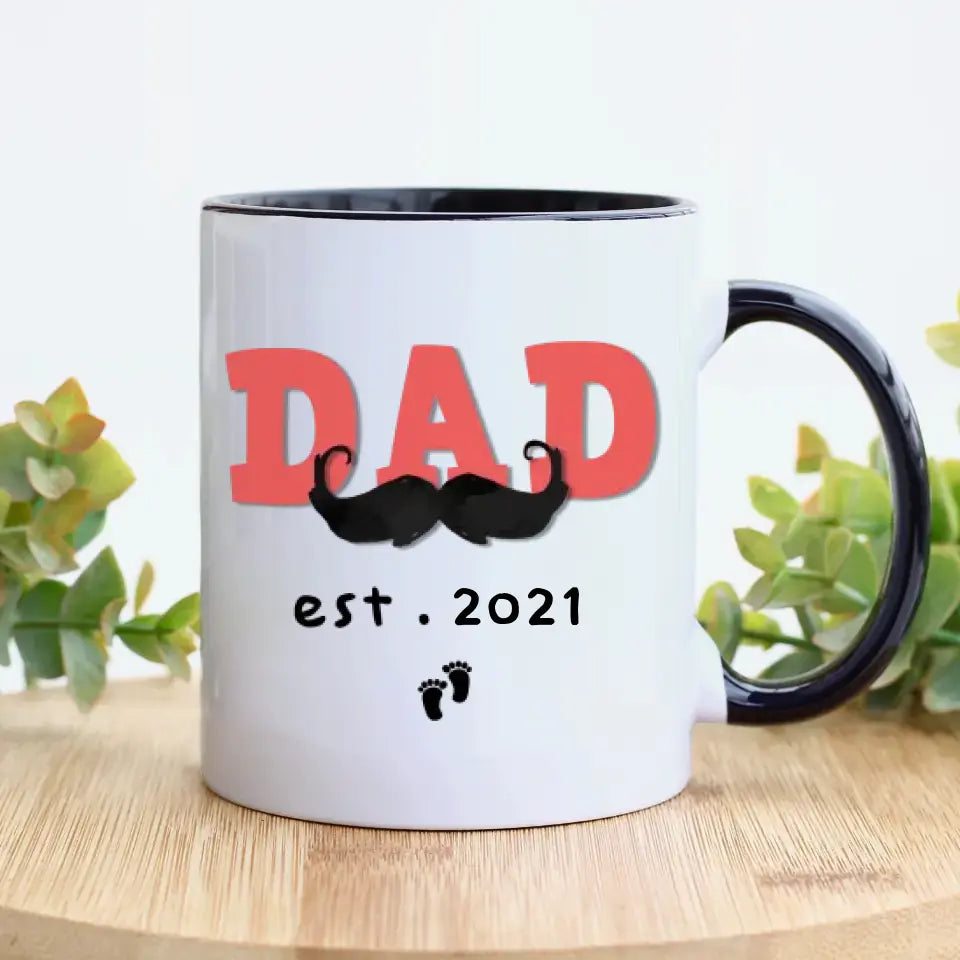 New Baby Girl - Custom Photo - Personalized Gifts For Dad - Mug