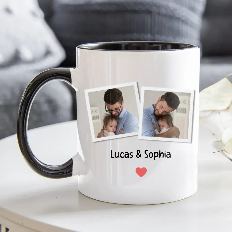 New Baby Girl - Custom Photo - Personalized Gifts For Dad - Mug