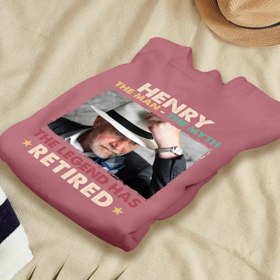 The Legend Has Retired - Personalized Gifts For Dad - Unisex Sweater