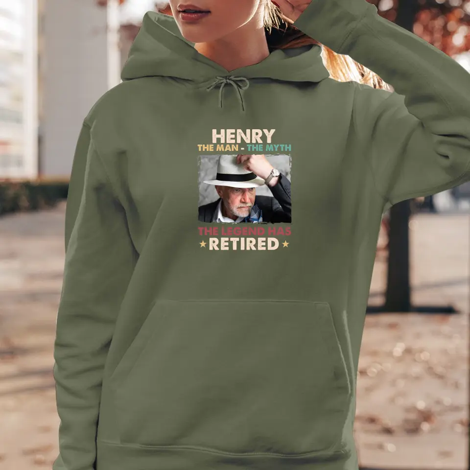 The Legend Has Retired - Personalized Gifts For Dad - Unisex Sweater