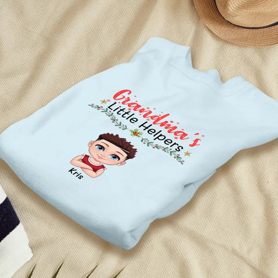 Grandma's Little Helpers - Personalized Gift For Grandma - Unisex Sweater