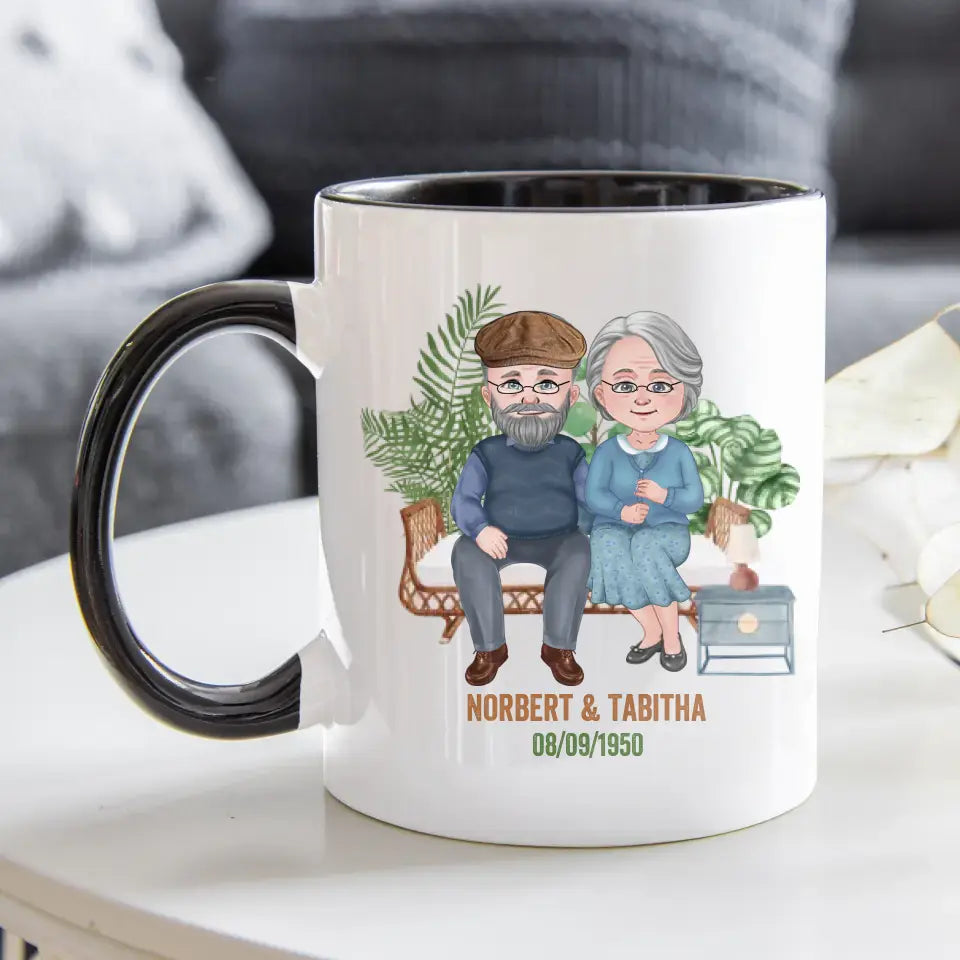 I Promise To Still Grab - Custom Name - Personalized Gifts For Grandpa - Mug