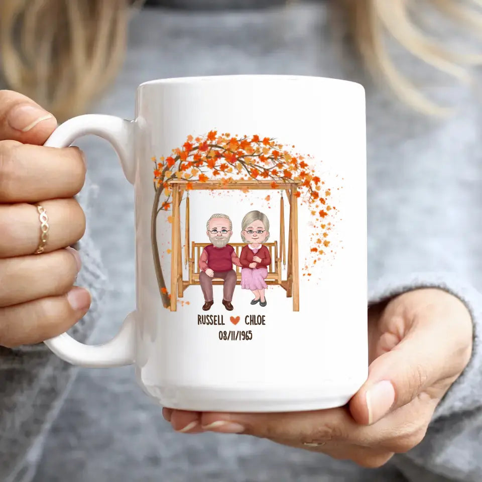 We Grow Old Together - Custom Name - Personalized Gifts For Grandpa - Mug