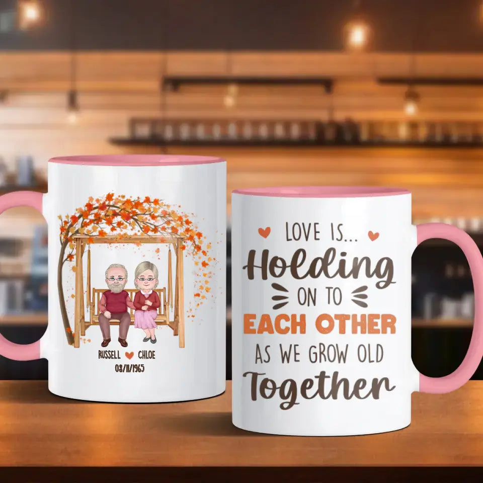 We Grow Old Together - Custom Name - Personalized Gifts For Grandpa - Mug