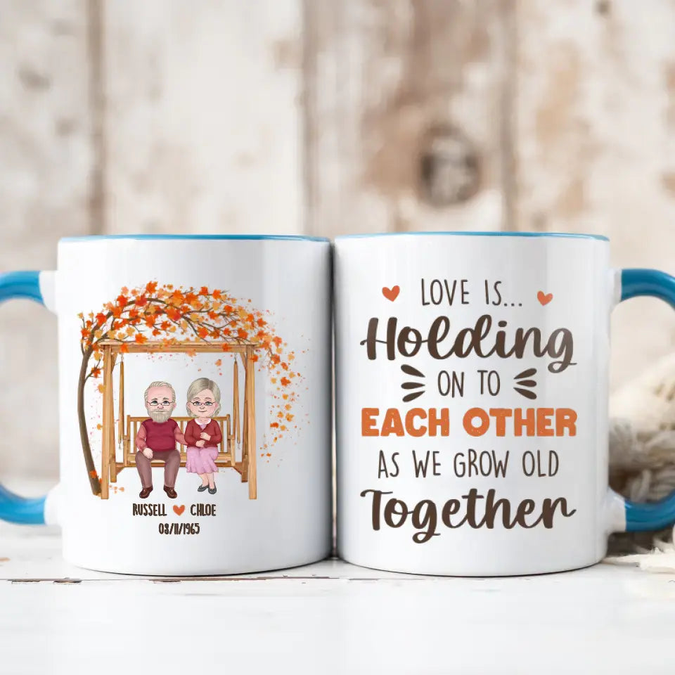 We Grow Old Together - Custom Name - Personalized Gifts For Grandpa - Mug