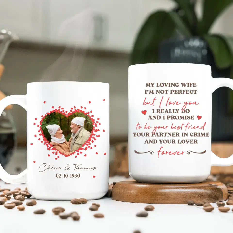 Loving Old Couple - Custom Photo - Personalized Gifts For Grandpa - Mug