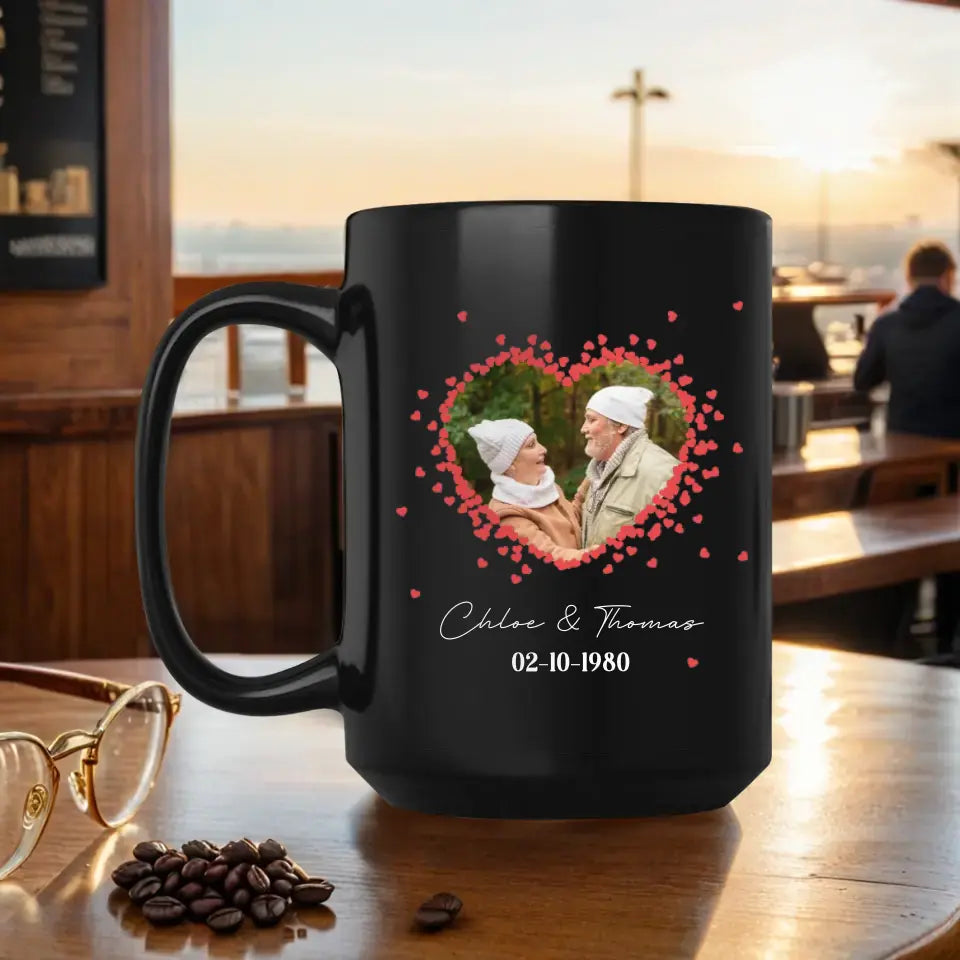 Loving Old Couple - Custom Photo - Personalized Gifts For Grandpa - Mug