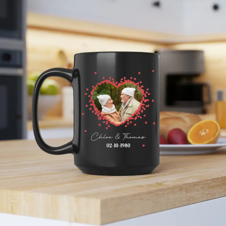 Loving Old Couple - Custom Photo - Personalized Gifts For Grandpa - Mug