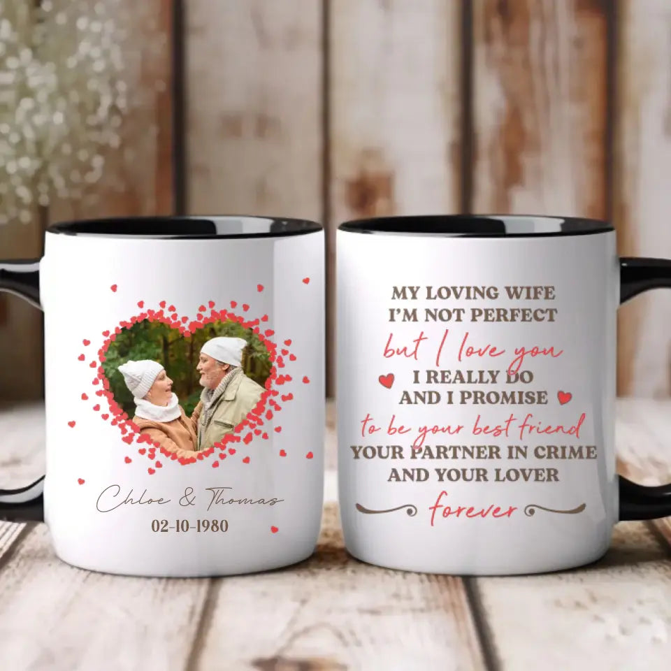 Loving Old Couple - Custom Photo - Personalized Gifts For Grandpa - Mug