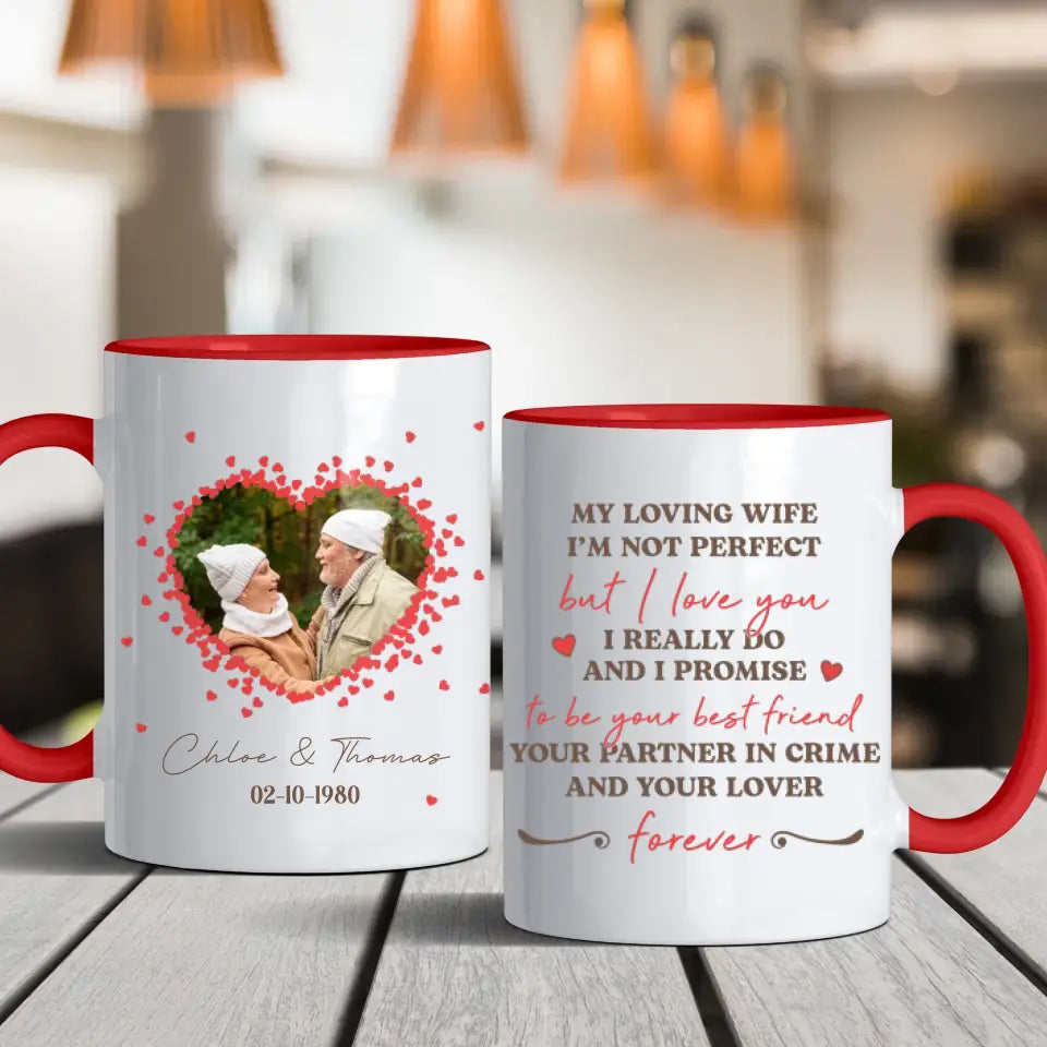 Loving Old Couple - Custom Photo - Personalized Gifts For Grandpa - Mug