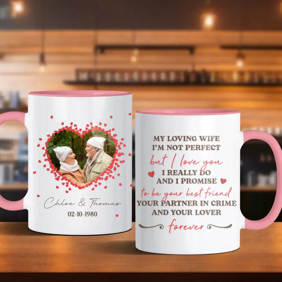 Loving Old Couple - Custom Photo - Personalized Gifts For Grandpa - Mug