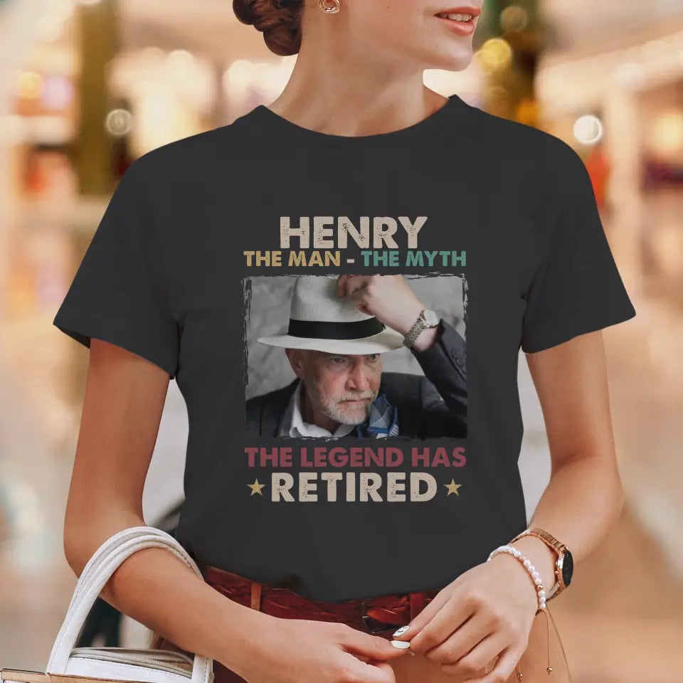 The Legend Has Retired - Personalized Gifts For Dad - Unisex T-shirt