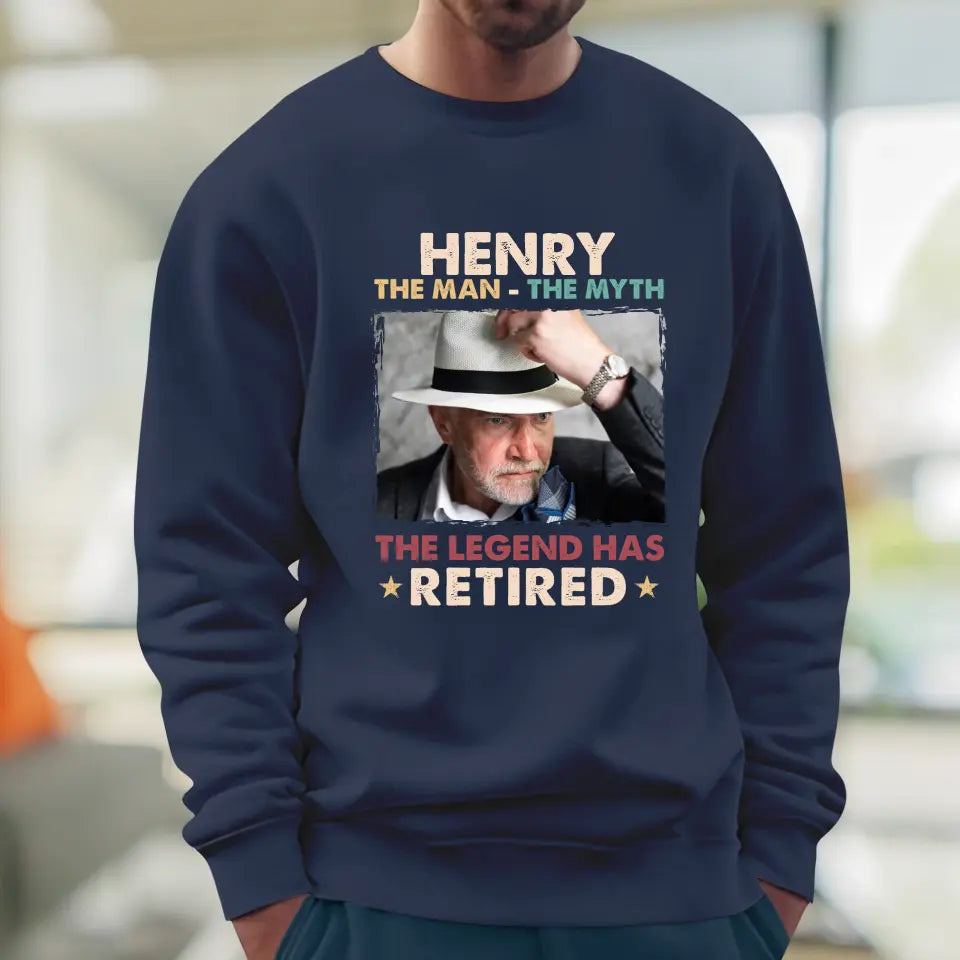 The Legend Has Retired - Personalized Gifts For Dad - Unisex T-shirt
