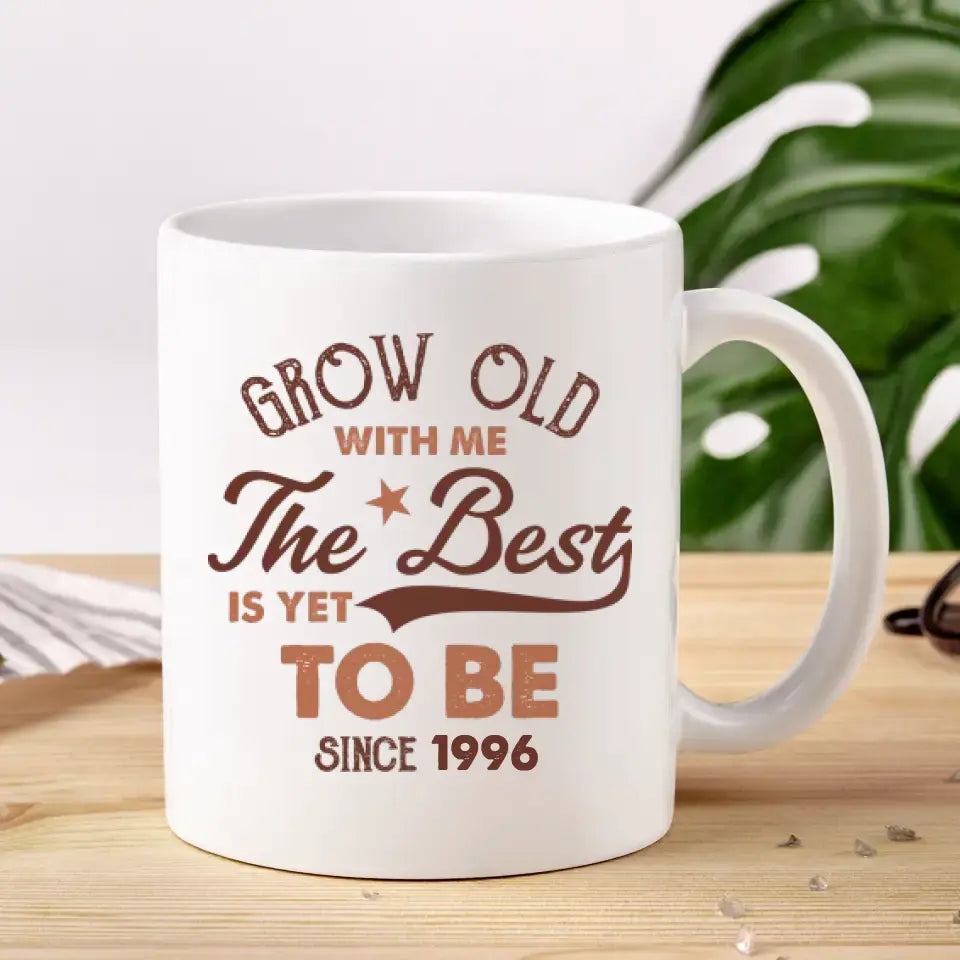 Grow Old With Me - Custom Name - Personalized Gifts For Grandpa - Mug