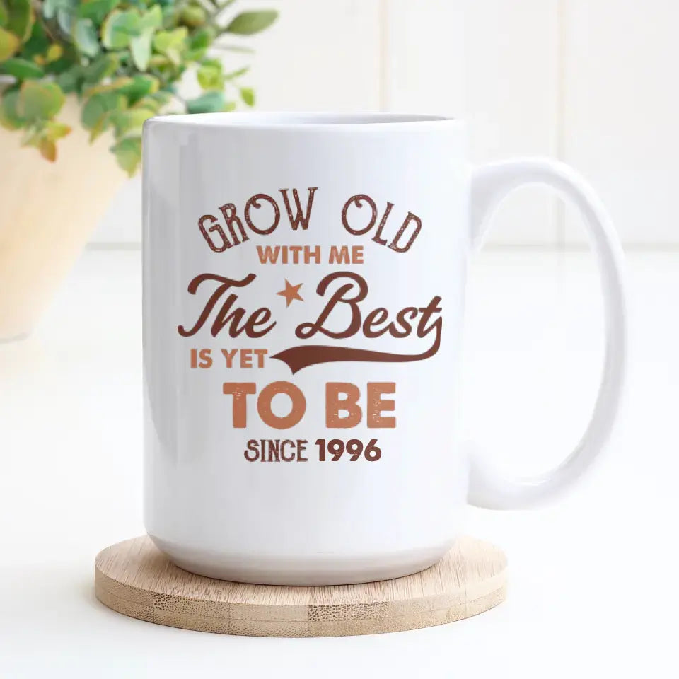 Grow Old With Me - Custom Name - Personalized Gifts For Grandpa - Mug