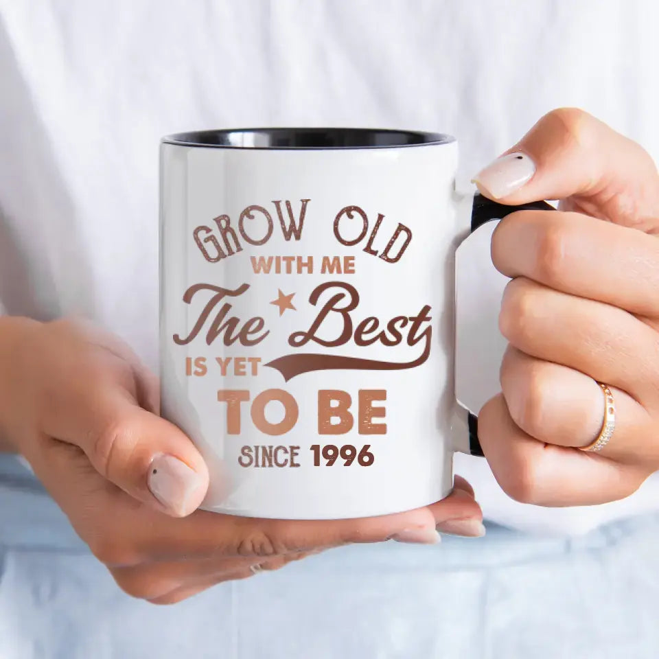 Grow Old With Me - Custom Name - Personalized Gifts For Grandpa - Mug