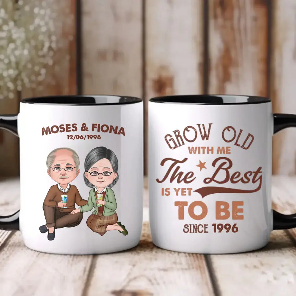 Grow Old With Me - Custom Name - Personalized Gifts For Grandpa - Mug