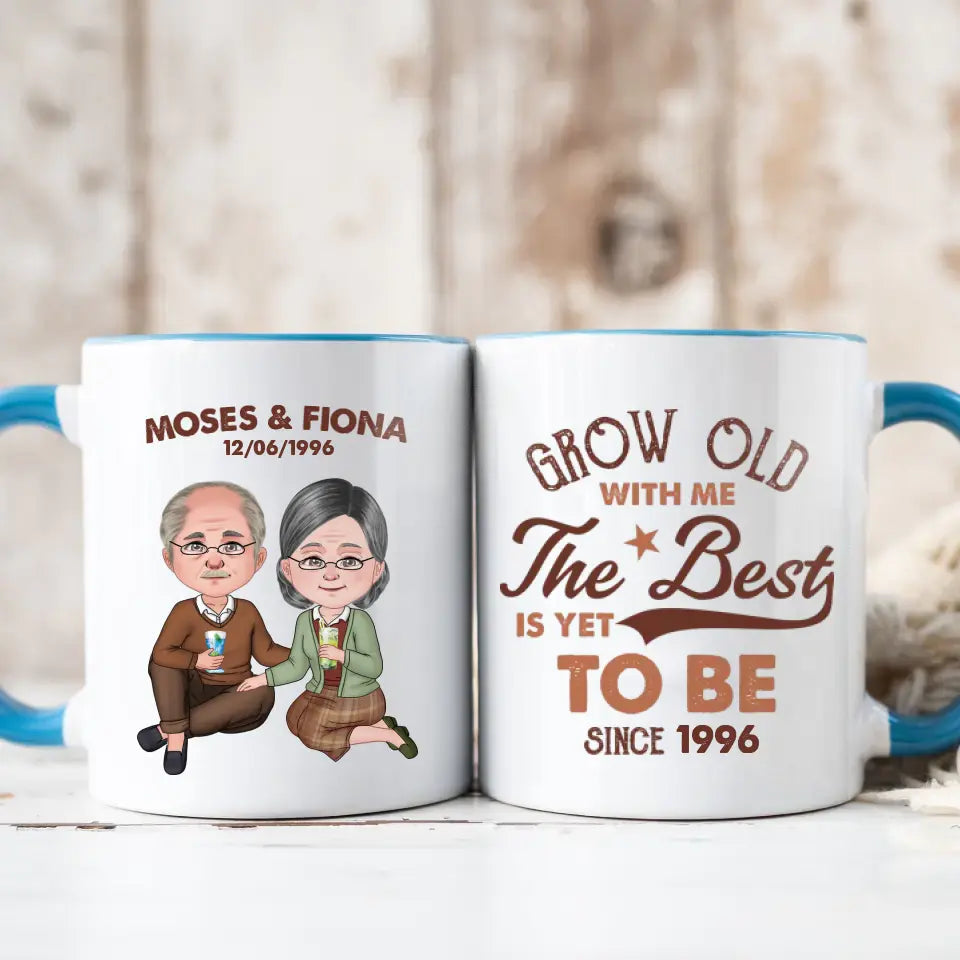 Grow Old With Me - Custom Name - Personalized Gifts For Grandpa - Mug