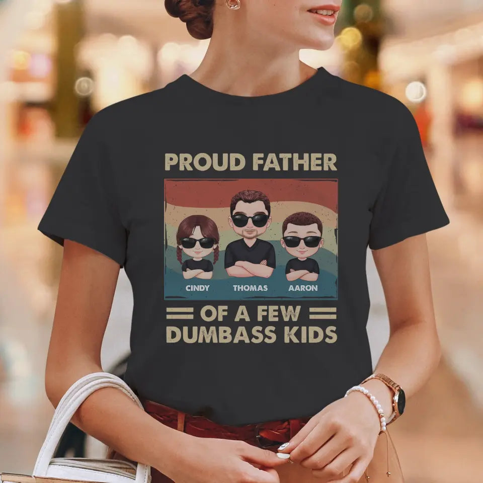 Dumbass Kid - Custom Name - Personalized Gifts For Dad - T-Shirt