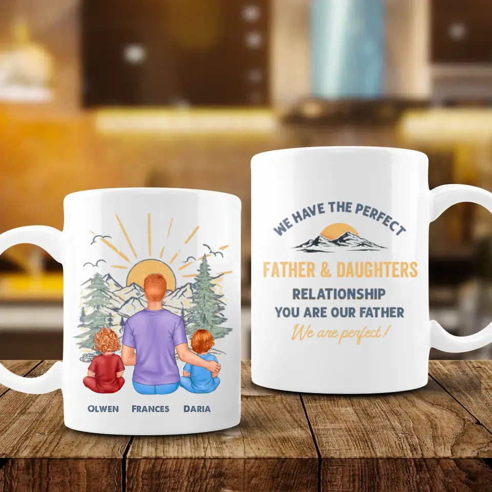 We Have The Perfect Relationship - Custom Name - Personalized Gifts For Grandpa - Mug