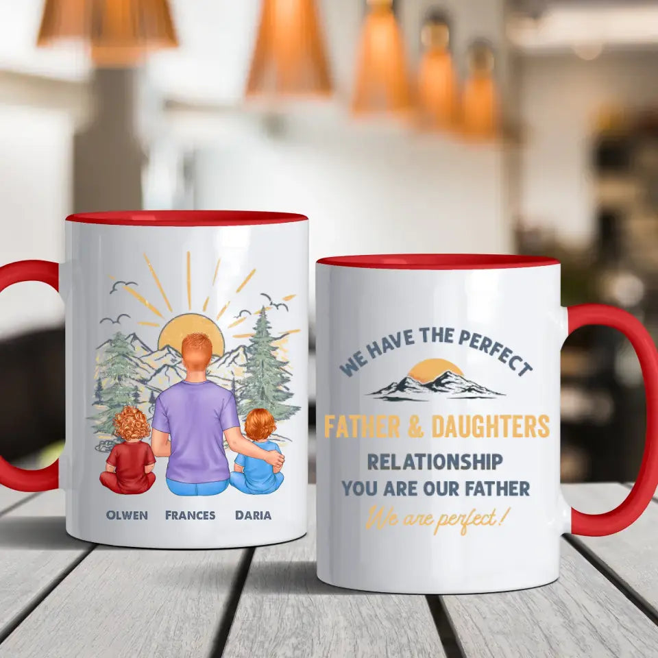 We Have The Perfect Relationship - Custom Name - Personalized Gifts For Grandpa - Mug