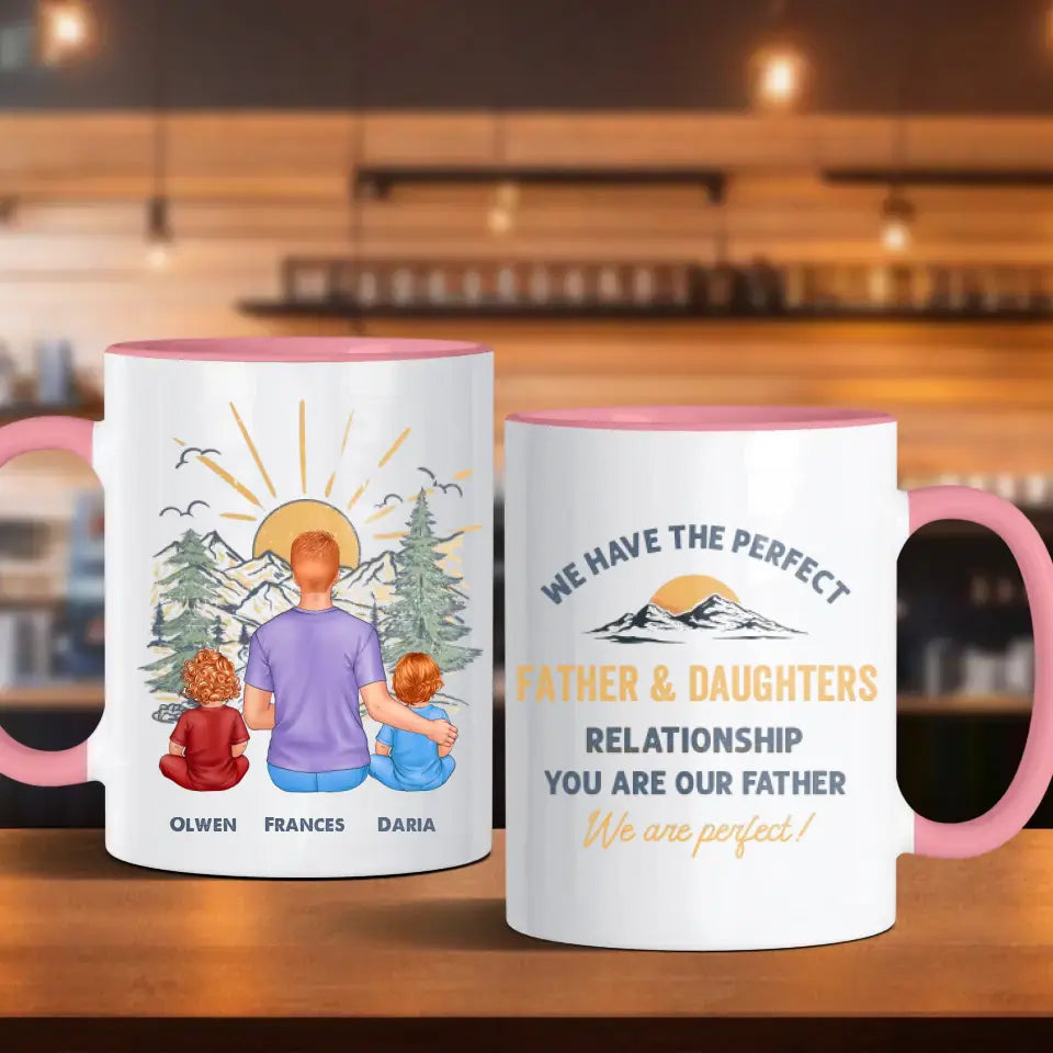 We Have The Perfect Relationship - Custom Name - Personalized Gifts For Grandpa - Mug