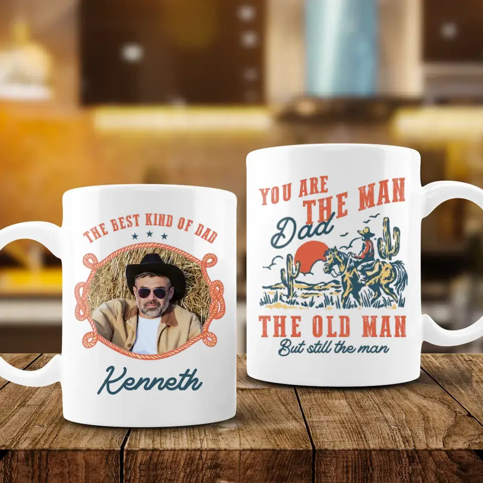 The Best Kind Of Dad - Custom Photo - Personalized Gifts For Dad - Mug