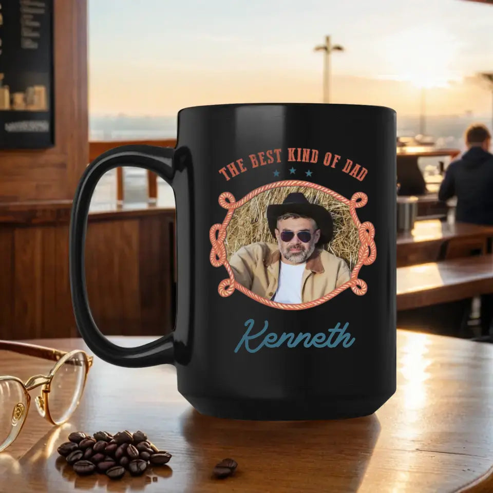 The Best Kind Of Dad - Custom Photo - Personalized Gifts For Dad - Mug