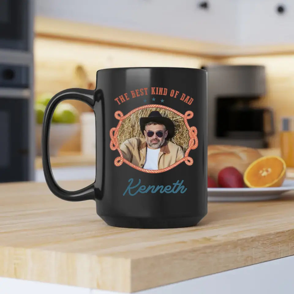 The Best Kind Of Dad - Custom Photo - Personalized Gifts For Dad - Mug