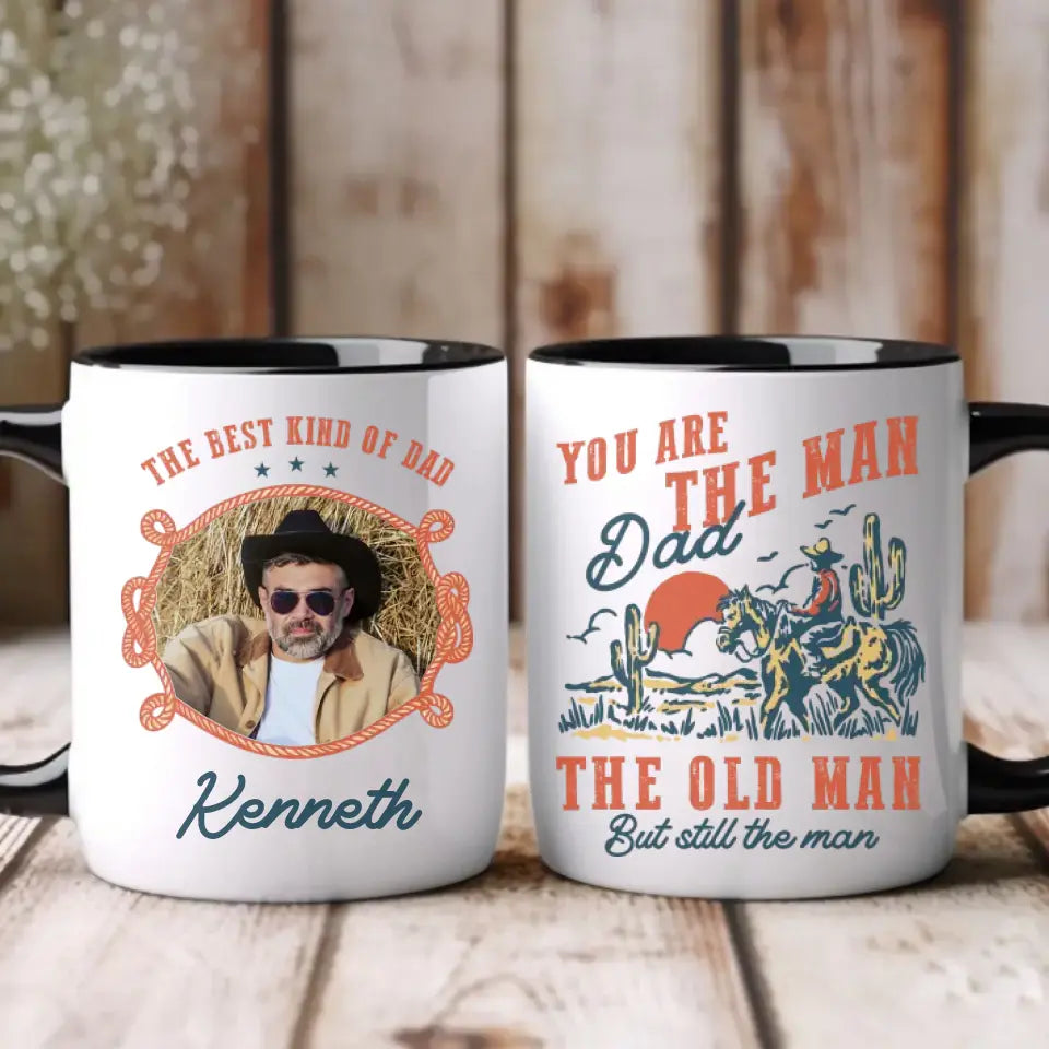 The Best Kind Of Dad - Custom Photo - Personalized Gifts For Dad - Mug