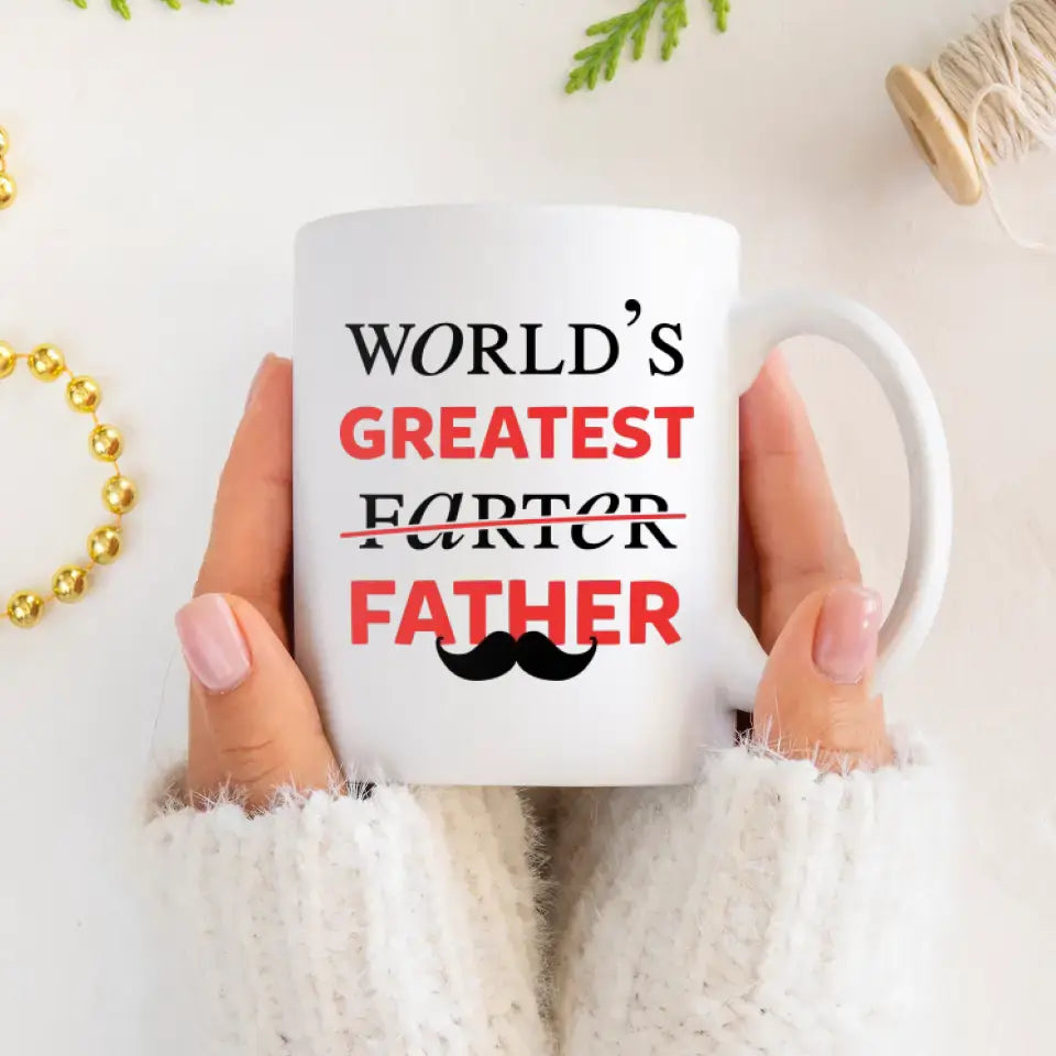 Farter Father - Custom Photo - Personalized Gifts For Dad - Mug