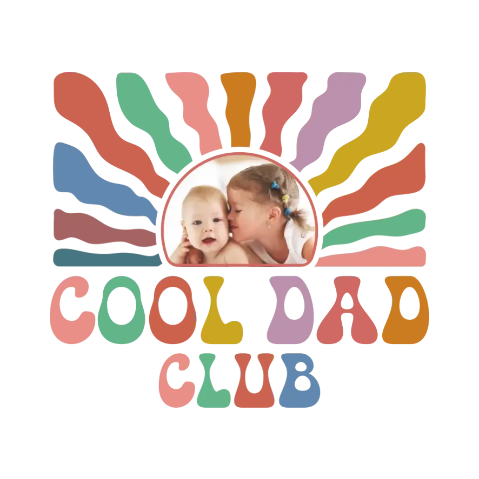 Cool Dad Club - Custom Photo - Personalized Gifts For Dad - Sweater