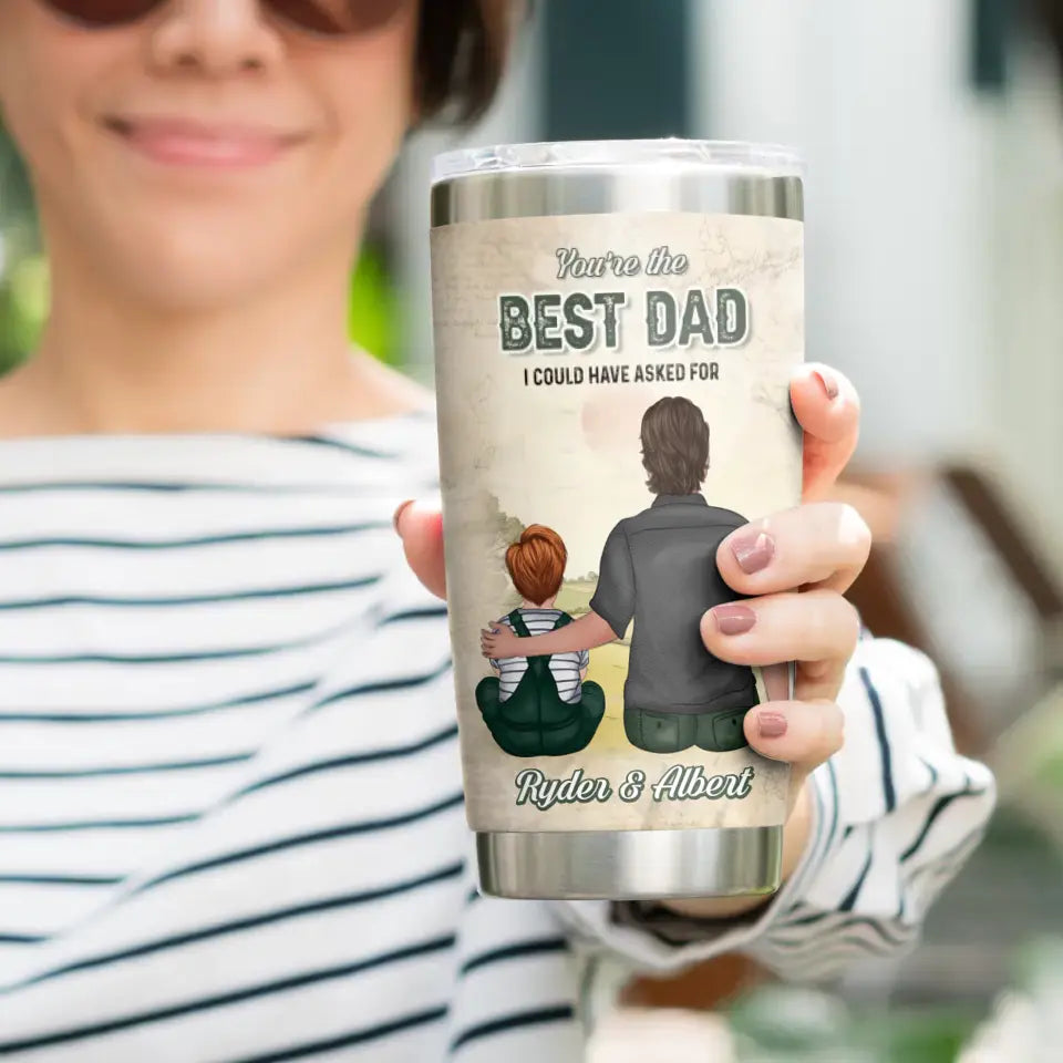 To My Dad - Custom Name - Personalized Gifts For Dad - 20oz Tumbler