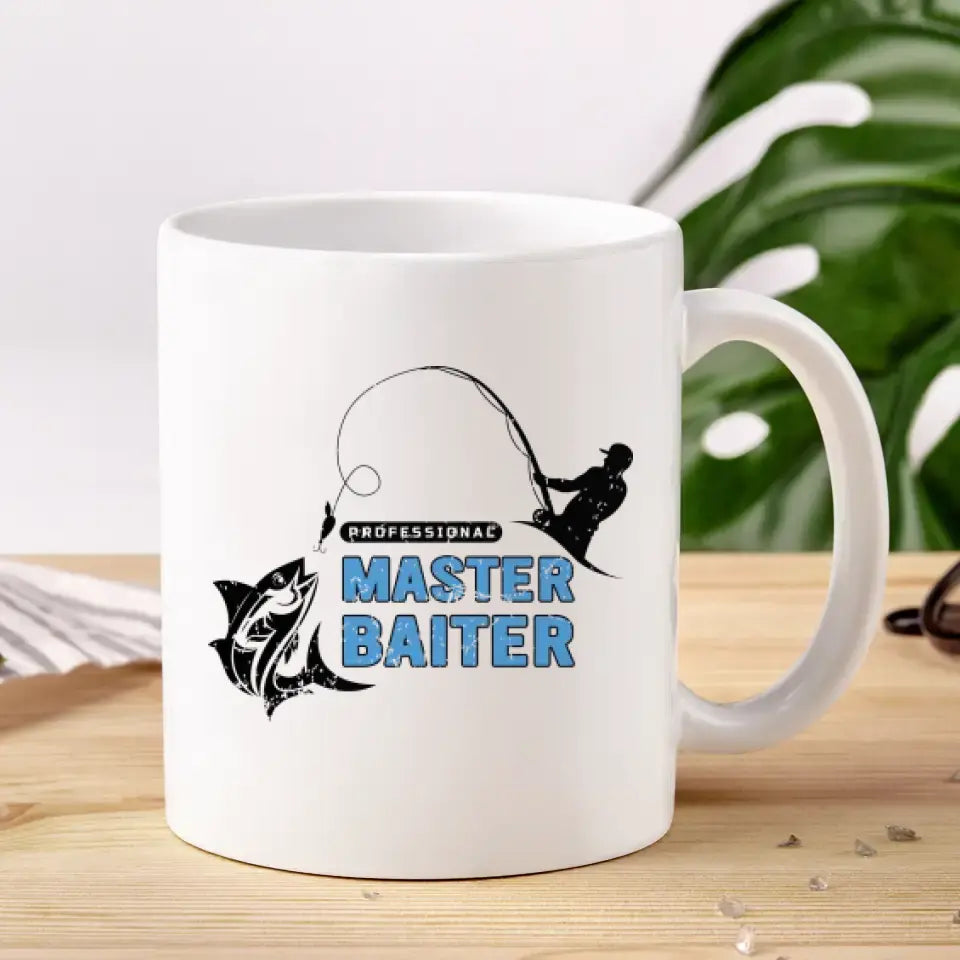 Master Baiter - Custom Photo - Personalized Gifts For Dad - Mug