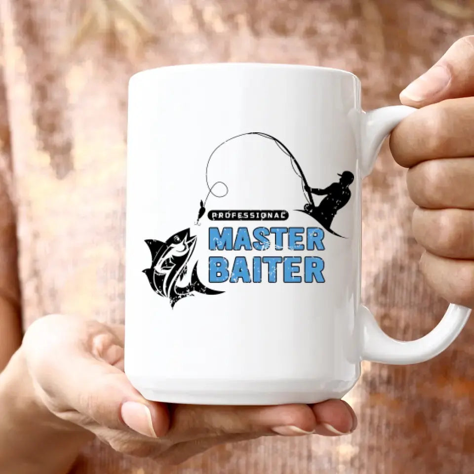 Master Baiter - Custom Photo - Personalized Gifts For Dad - Mug