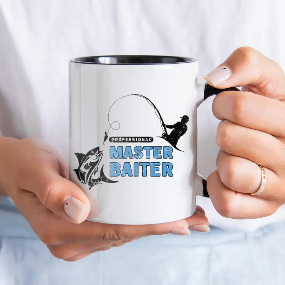 Master Baiter - Custom Photo - Personalized Gifts For Dad - Mug