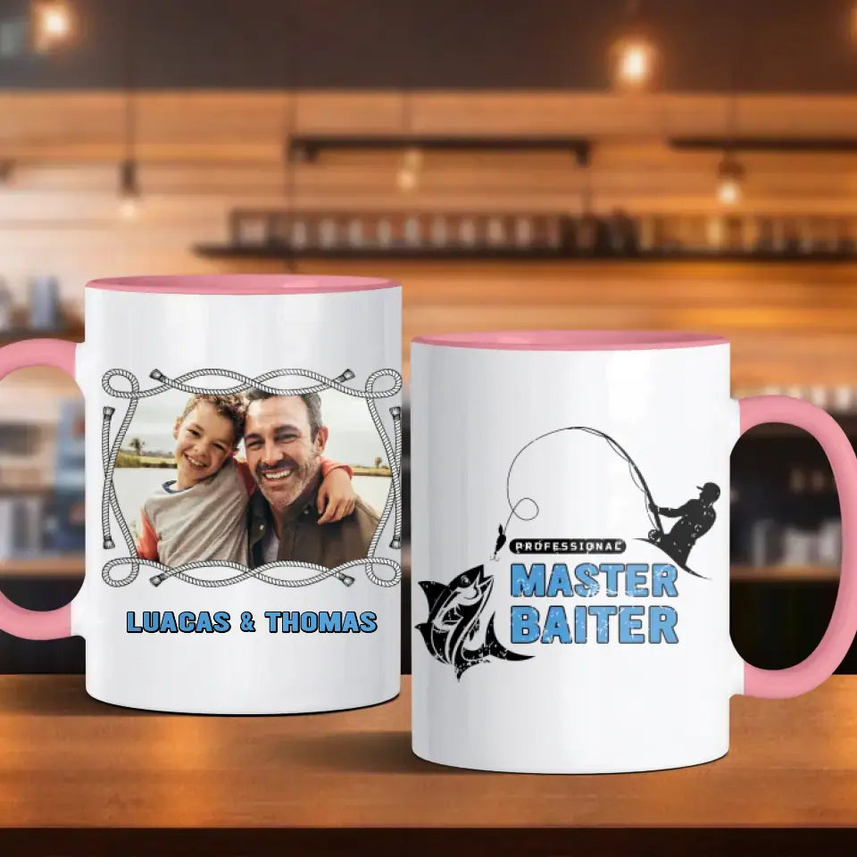 Master Baiter - Custom Photo - Personalized Gifts For Dad - Mug