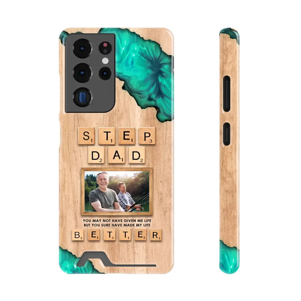 Stepdad Have Made My Life - Custom Photo -Personalized Gifts For Dad - Samsung Tough Phone Case