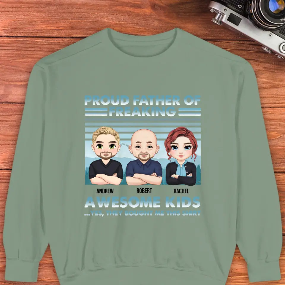 Proud Father - Personalized Gifts For Dad - Unisex T-shirt