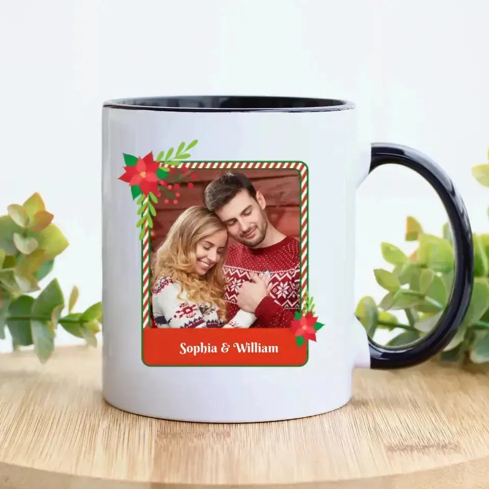 All I Want For Christmas - Custom Photo - Personalized Gifts For Couple - Mug